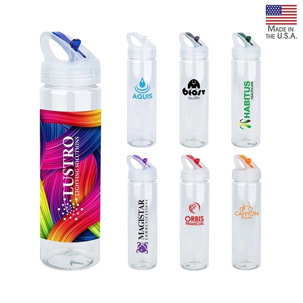 NEWPORT II 25 oz. PET Bottle with Flip Spout - NEWPORT II 25 oz. PET Bottle with Flip Spout - Image 0 of 7