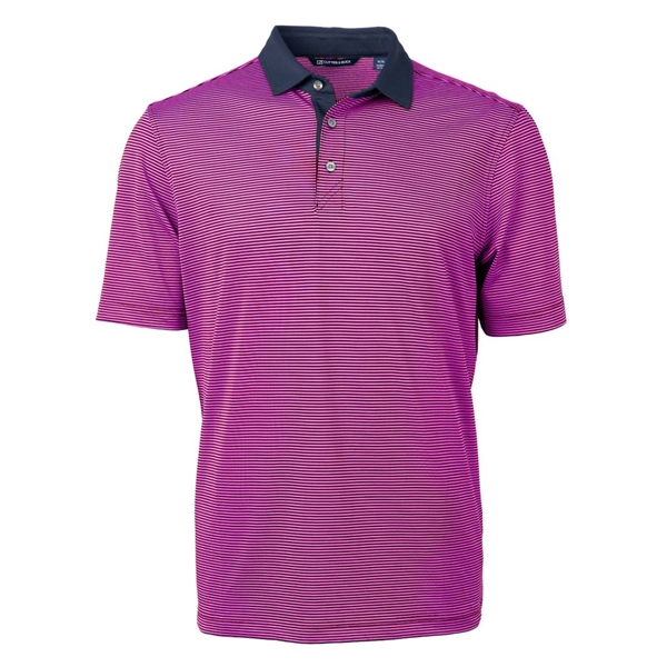 Cutter & Buck Virtue Eco Pique Micro Stripe Recycled Mens... - Cutter & Buck Virtue Eco Pique Micro Stripe Recycled Mens... - Image 4 of 21