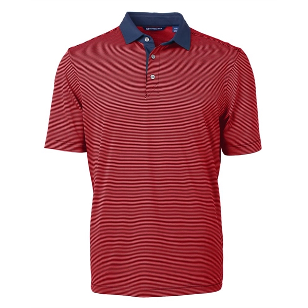 Cutter & Buck Virtue Eco Pique Micro Stripe Recycled Mens... - Cutter & Buck Virtue Eco Pique Micro Stripe Recycled Mens... - Image 7 of 21