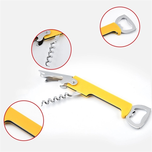 4 In 1 Multifunction Professional Corkscrew Wine Opener - 4 In 1 Multifunction Professional Corkscrew Wine Opener - Image 1 of 4