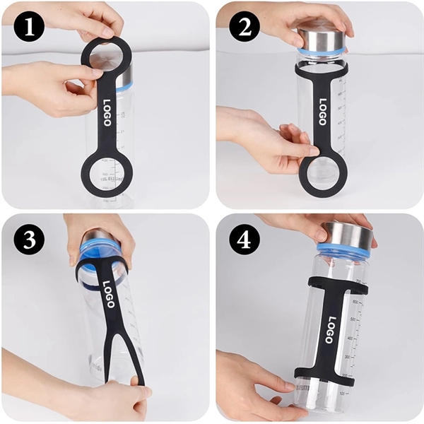 Portable Silicone Carrier Water Bottle Grip Band - Portable Silicone Carrier Water Bottle Grip Band - Image 2 of 3