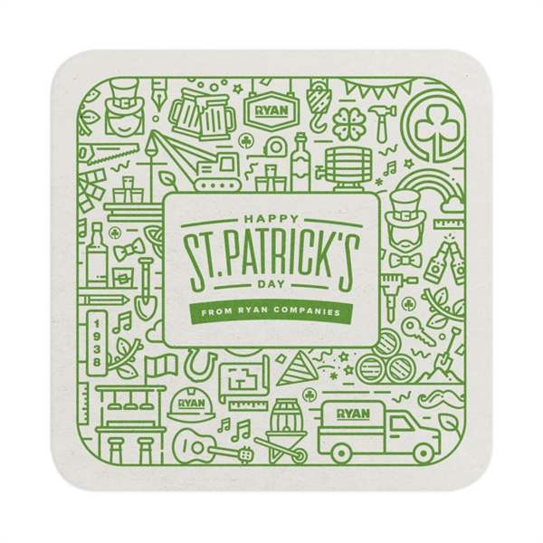 35 PT 3.5" Square Coasters - 35 PT 3.5" Square Coasters - Image 3 of 4