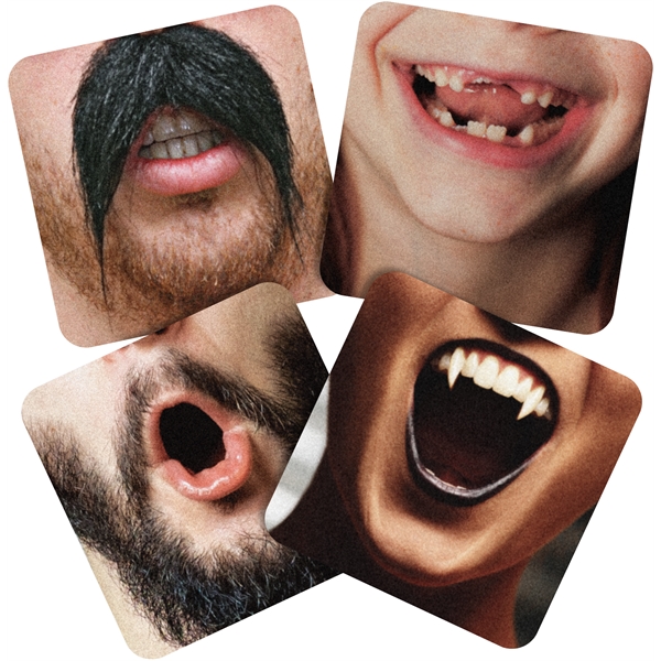 35 pt 4.0" Square Coasters - 35 pt 4.0" Square Coasters - Image 2 of 4