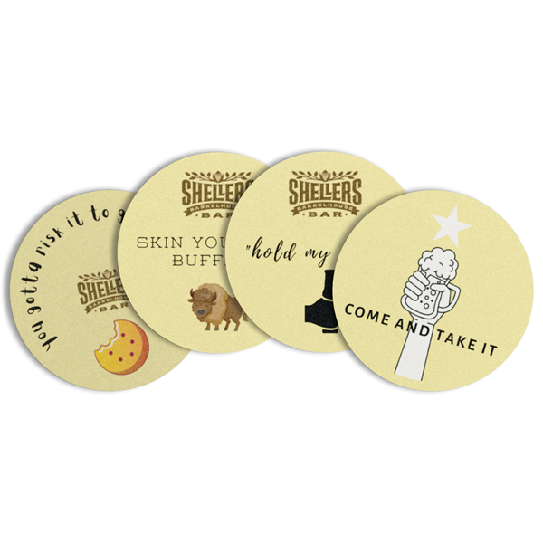 55 PT 3.5" Round Coasters - 55 PT 3.5" Round Coasters - Image 5 of 5