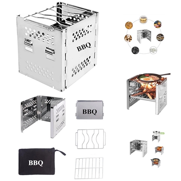 BBQ Outdoor Mini Wood Burner Grill - BBQ Outdoor Mini Wood Burner Grill - Image 1 of 1