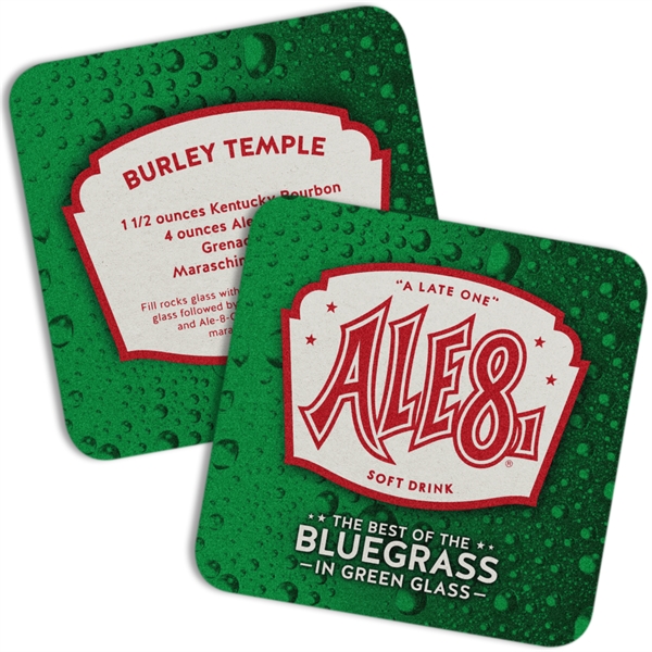80 PT 3.5" Square Coasters - 80 PT 3.5" Square Coasters - Image 4 of 6