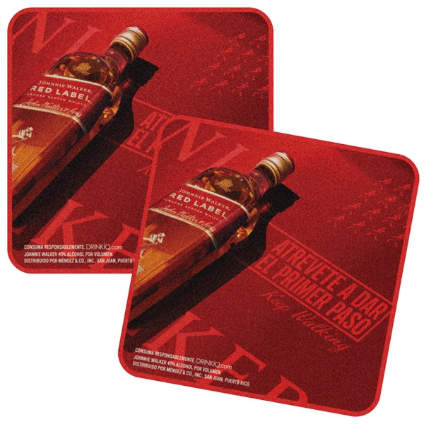 80 pt. 4" Square Coasters - 80 pt. 4" Square Coasters - Image 2 of 4