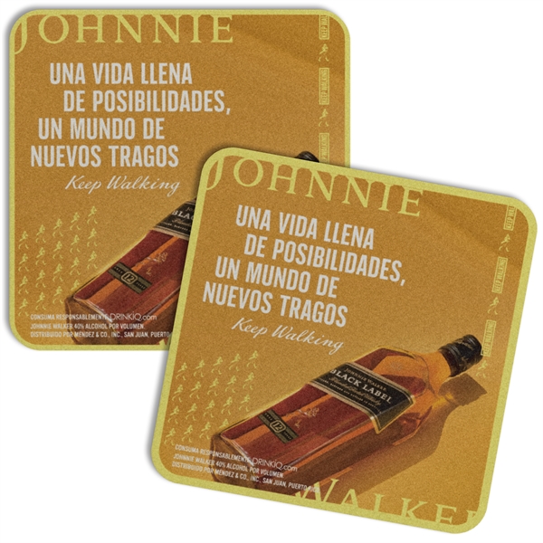 80 pt. 4" Square Coasters - 80 pt. 4" Square Coasters - Image 4 of 4