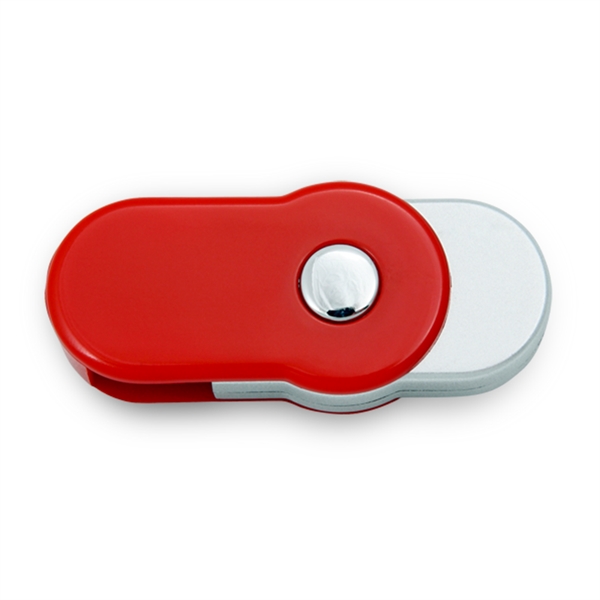 Winfield Rounded Red Swivel USB Flash Drive - Winfield Rounded Red Swivel USB Flash Drive - Image 2 of 3