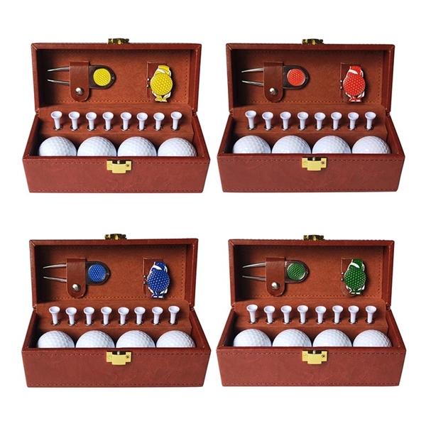 Golf Gift Kit With Leather Box - Golf Gift Kit With Leather Box - Image 0 of 1