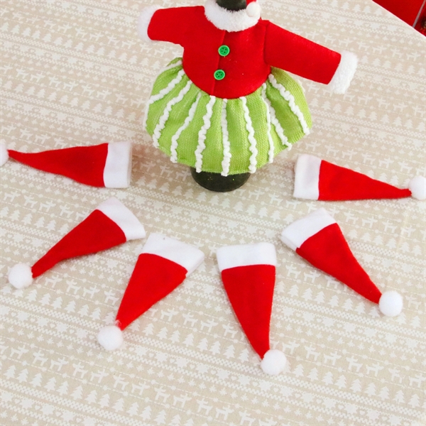 Mini Santa Hat For Bottle - Mini Santa Hat For Bottle - Image 6 of 6