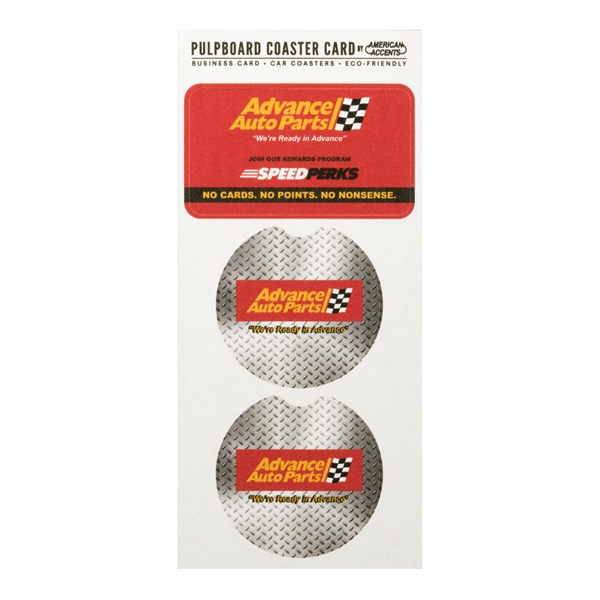 Car Coaster Card Pulpboard 35 pt - Car Coaster Card Pulpboard 35 pt - Image 0 of 2