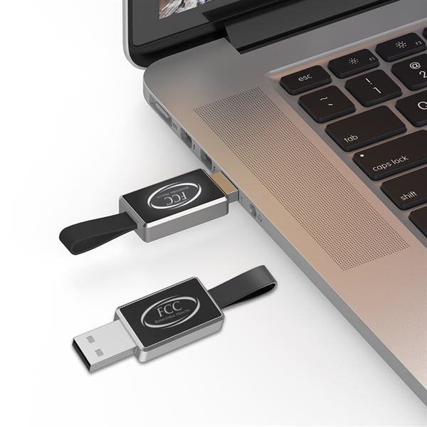 Ashburn Light-Up USB with Silicone Loop - Ashburn Light-Up USB with Silicone Loop - Image 3 of 7