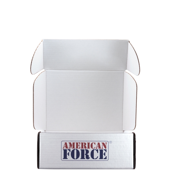 Mailing Box, B-Flute 10" x 8" x 4" - White - D - 320 sq in - Mailing Box, B-Flute 10" x 8" x 4" - White - D - 320 sq in - Image 0 of 7