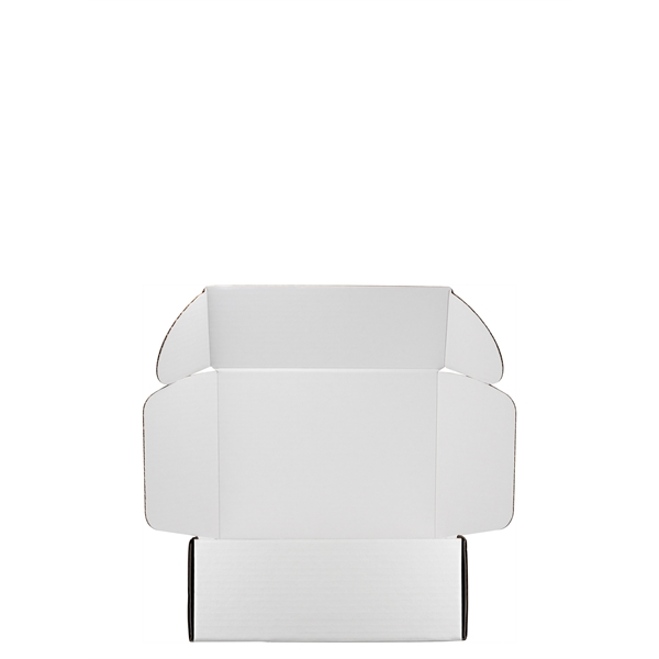 Mailing Box, B-Flute 10" x 8" x 4" - White - D - 320 sq in - Mailing Box, B-Flute 10" x 8" x 4" - White - D - 320 sq in - Image 4 of 7