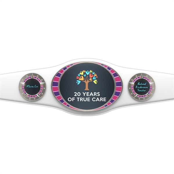 Express Vibraprint White Juniors Championship Belt - Express Vibraprint White Juniors Championship Belt - Image 2 of 24