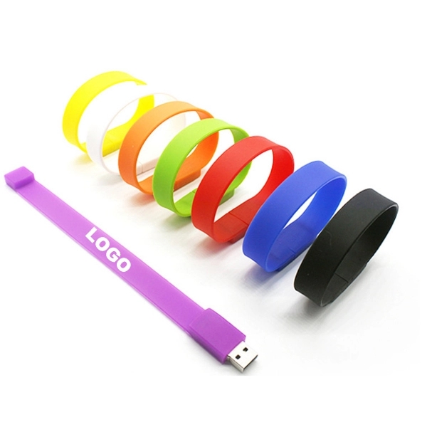 Silicone USB Drive Bracelet - Silicone USB Drive Bracelet - Image 0 of 1