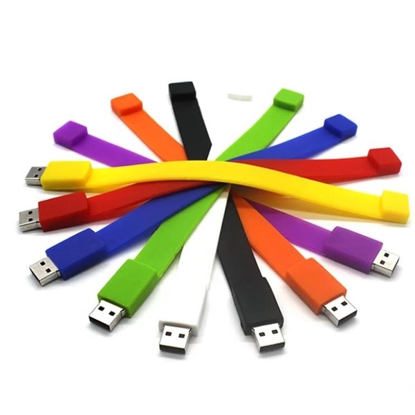 Silicone USB Drive Bracelet - Silicone USB Drive Bracelet - Image 1 of 1