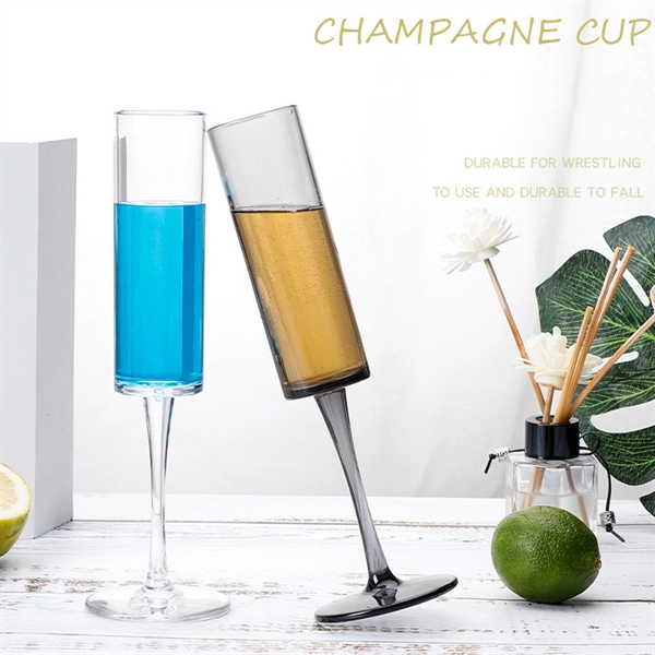 Plastic Champagne Flute Acrylic Glass Sturdy - Plastic Champagne Flute Acrylic Glass Sturdy - Image 0 of 7