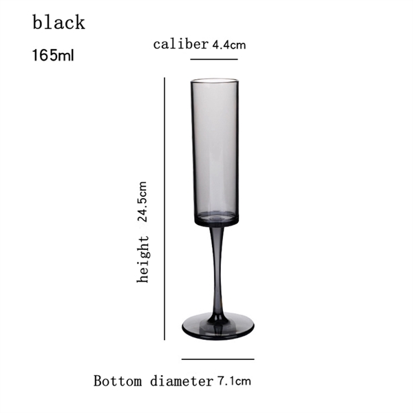 Plastic Champagne Flute Acrylic Glass Sturdy - Plastic Champagne Flute Acrylic Glass Sturdy - Image 5 of 7