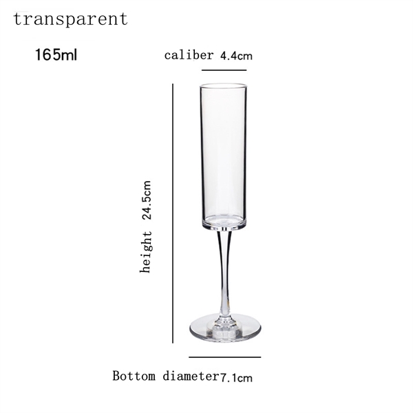 Plastic Champagne Flute Acrylic Glass Sturdy - Plastic Champagne Flute Acrylic Glass Sturdy - Image 6 of 7