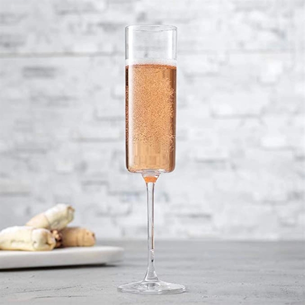 Champagne Flute Crystal Glass Custom Logo - Champagne Flute Crystal Glass Custom Logo - Image 0 of 3