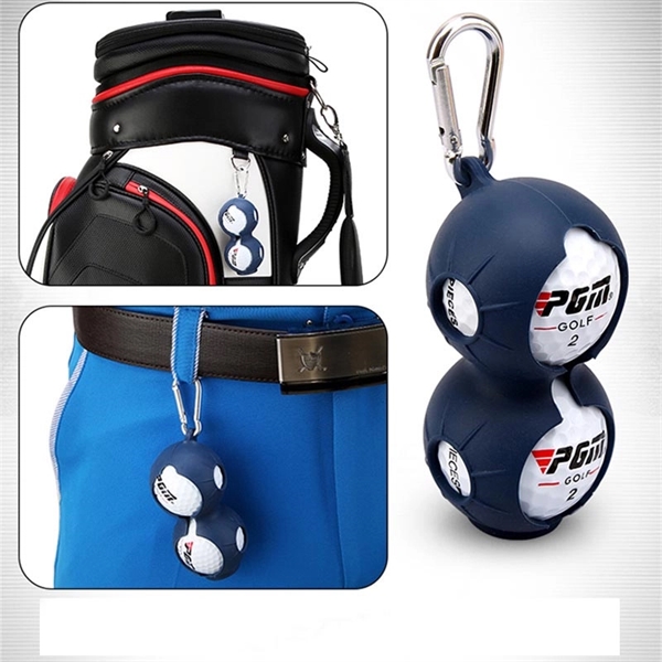 Golf Ball Silicone Cover with Carabiner - Golf Ball Silicone Cover with Carabiner - Image 0 of 1