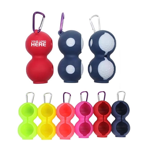 Golf Ball Silicone Cover with Carabiner - Golf Ball Silicone Cover with Carabiner - Image 1 of 1