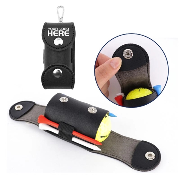 PU Golf Ball Pouch - PU Golf Ball Pouch - Image 0 of 1