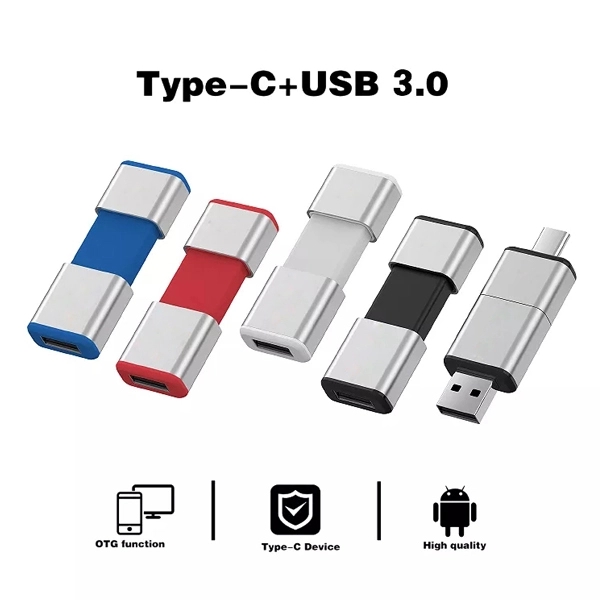 8GB Dual Type-C USB Flash Drive - 8GB Dual Type-C USB Flash Drive - Image 1 of 1