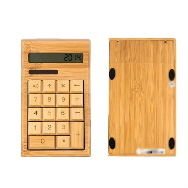 Natural Bamboo Wooden Calculator - Natural Bamboo Wooden Calculator - Image 1 of 1