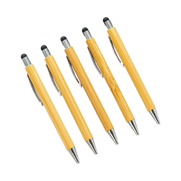 Eco-friendly Bamboo Pen with Stylus - Eco-friendly Bamboo Pen with Stylus - Image 1 of 3