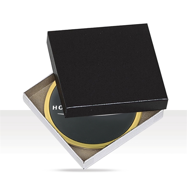 Classic Printed Leather Coaster