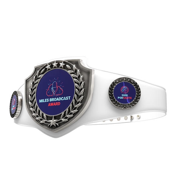 Vibraprint® Antique Silver Championship Shield Award Belt - Vibraprint® Antique Silver Championship Shield Award Belt - Image 0 of 24