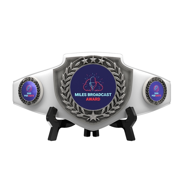 Vibraprint® Antique Silver Championship Shield Award Belt - Vibraprint® Antique Silver Championship Shield Award Belt - Image 8 of 24