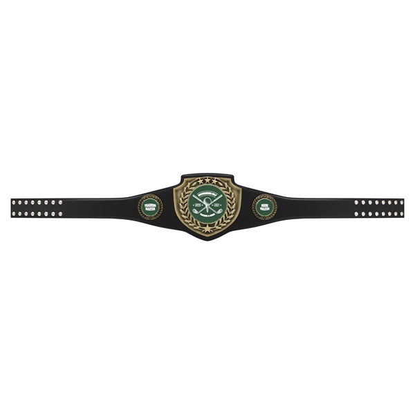 Vibraprint® Bright Gold Championship Shield Award Belt - Vibraprint® Bright Gold Championship Shield Award Belt - Image 2 of 24