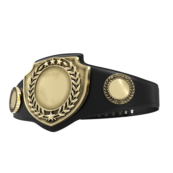 Vibraprint® Bright Gold Championship Shield Award Belt - Vibraprint® Bright Gold Championship Shield Award Belt - Image 18 of 24