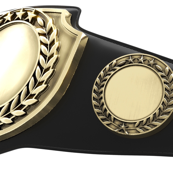 Vibraprint® Bright Gold Championship Shield Award Belt - Vibraprint® Bright Gold Championship Shield Award Belt - Image 19 of 24