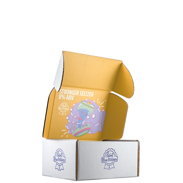 Mailing Box, B-Flute 8" x 6" x 4" - White - C - 192 sq in - Mailing Box, B-Flute 8" x 6" x 4" - White - C - 192 sq in - Image 1 of 7