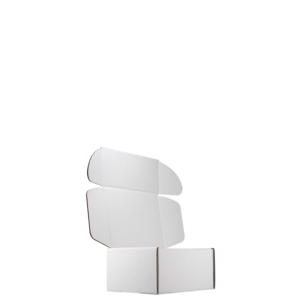 Mailing Box, B-Flute 8" x 6" x 4" - White - C - 192 sq in - Mailing Box, B-Flute 8" x 6" x 4" - White - C - 192 sq in - Image 5 of 7