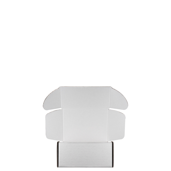 Mailing Box, B-Flute 8" x 6" x 4" - White - C - 192 sq in - Mailing Box, B-Flute 8" x 6" x 4" - White - C - 192 sq in - Image 4 of 7