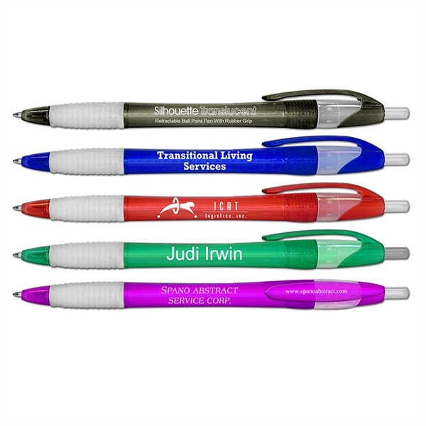Silhouette Translucent Retractable Ballpoint Pen - Silhouette Translucent Retractable Ballpoint Pen - Image 0 of 5