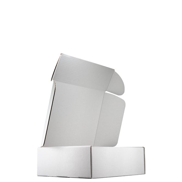 Mailing Box, B-Flute  12" x 10" x 4" - White - E - 480 sq in - Mailing Box, B-Flute  12" x 10" x 4" - White - E - 480 sq in - Image 5 of 7