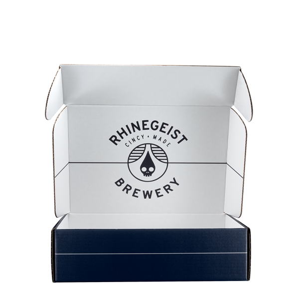 Mailing Box, B-Flute 14" x 10" x 4" - White - F - 560 sq in - Mailing Box, B-Flute 14" x 10" x 4" - White - F - 560 sq in - Image 2 of 9