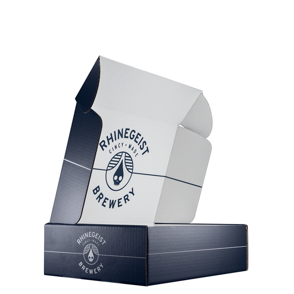 Mailing Box, B-Flute 14" x 10" x 4" - White - F - 560 sq in - Mailing Box, B-Flute 14" x 10" x 4" - White - F - 560 sq in - Image 3 of 9