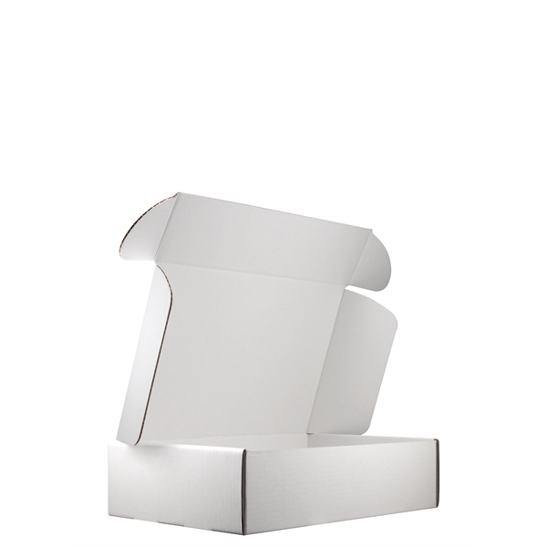 Mailing Box, B-Flute 16" x 10" x 4" - White - F - 640 sq in - Mailing Box, B-Flute 16" x 10" x 4" - White - F - 640 sq in - Image 5 of 7