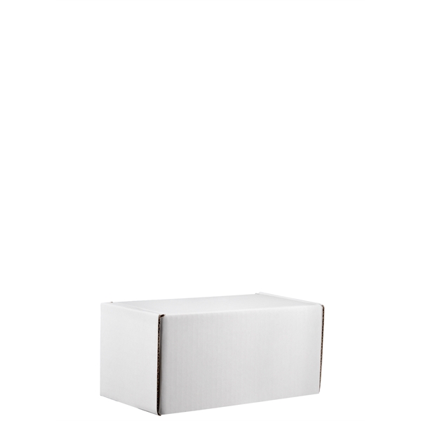Mailing Box, B-Flute 8" x 4" x 4" - White - B - 128 sq in - Mailing Box, B-Flute 8" x 4" x 4" - White - B - 128 sq in - Image 7 of 7