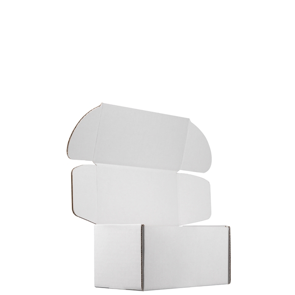 Mailing Box, B-Flute 8" x 4" x 4" - White - B - 128 sq in - Mailing Box, B-Flute 8" x 4" x 4" - White - B - 128 sq in - Image 5 of 7
