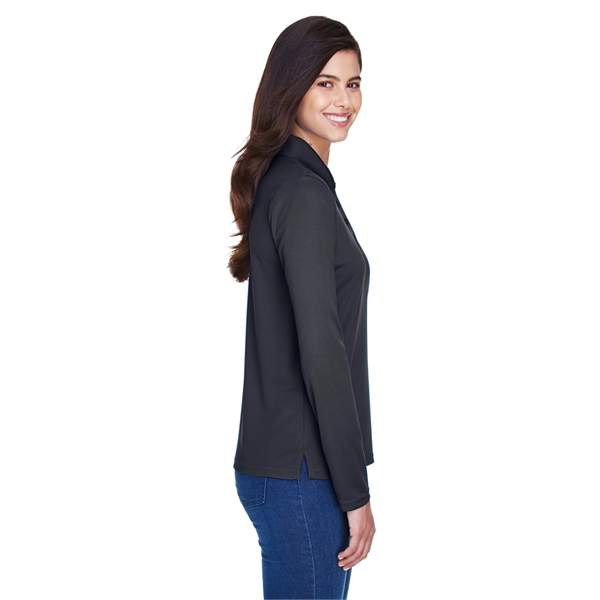 CORE365 Ladies' Pinnacle Performance Long-Sleeve Pique Polo - CORE365 Ladies' Pinnacle Performance Long-Sleeve Pique Polo - Image 13 of 58