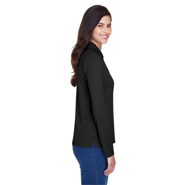 CORE365 Ladies' Pinnacle Performance Long-Sleeve Pique Polo - CORE365 Ladies' Pinnacle Performance Long-Sleeve Pique Polo - Image 22 of 58